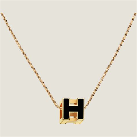 hermes cage d h pendant|Cage d'h silver necklace Hermès zilver in zilver .